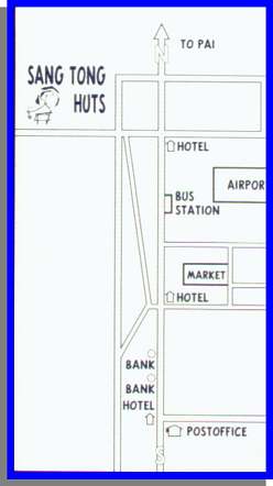 Sang Ton Huts in Mae Hong Sorn, Provinz Mae Hong Sorn, Nord-Thailand.